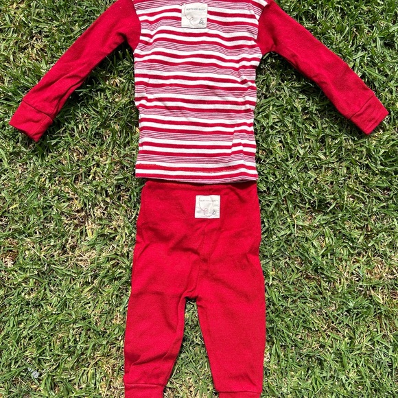 Burt’s Bee’s Red Striped 0-3M PJ’s 2-piece set - Picture 3 of 6